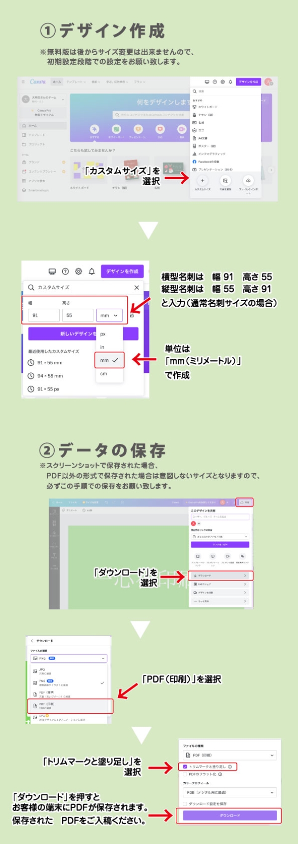 【Tips】Canvaで名刺原稿を作るときに気をつけること